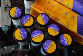 1x Kodak Portra 160NC 135 film, expired 2002, single roll
