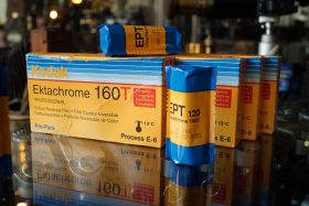 Kodak Ektachrome 160T 120 film, expired 2003, single roll
