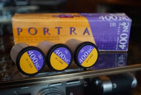 1x Kodak Portra 400NC 135 film, expired 2003, single roll of 36 exposures