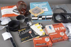 small lot of accessories and parts, incl. Linhof