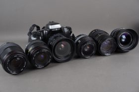 Minolta Dynax 300si + 6x AF zoom lenses