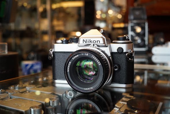 Nikon FE kit + Nikkor 50mm 1:1.8 AI lens