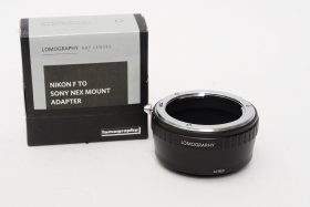 Lomography Nikon F / AI-S lens to Sony FE camera lens adapter, boxed