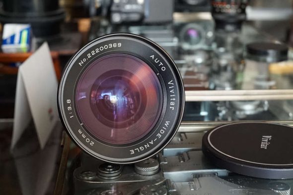 Vivitar 20mm 1:3.8 wide angle lens, M42