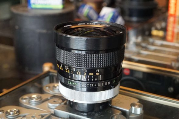 Canon lens FD 1.4 / 24mm SSC Aspherical, Ugly