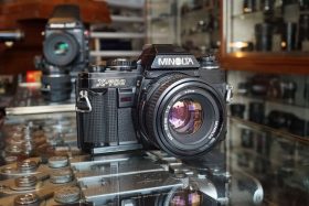 Minolta X-700 + Minolta 50mm 1:2 MD lens
