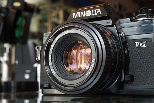 Minolta X-700 + Minolta 50mm 1:2 MD lens