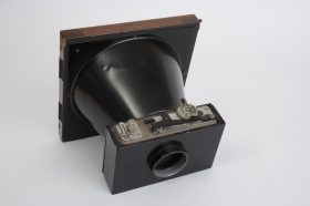 an odd metal large format camera with no name