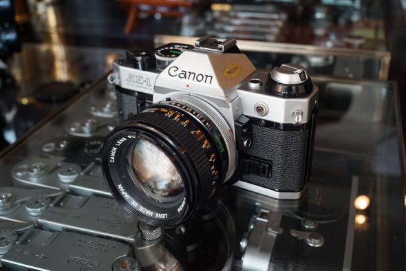 Canon AE-1 program kit + Canon lens FD 1:1.4 / 50mm