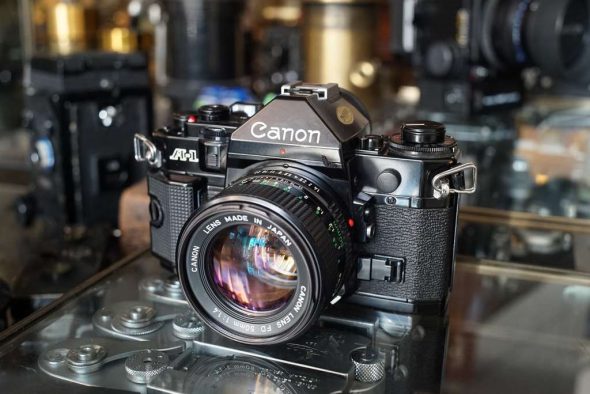 Canon A-1 + Canon lens FD 50mm 1:1.4