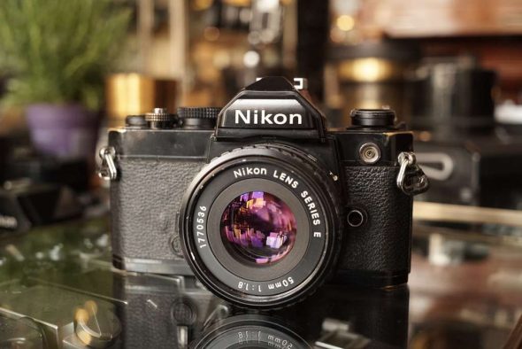 Nikon FM + Nikon lens 50mm 1:1.8 E