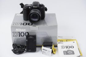 Nikon D100 kit + 18-50mm Sigma zoom lens, Boxed