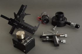 Olympus mechanical stage for microscope + Kyowa tokyo and other tools
