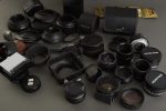 Big lot of classic camera and lens accessoires
