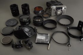 lot of classic camera and lens accessoires, filters, screen etc.