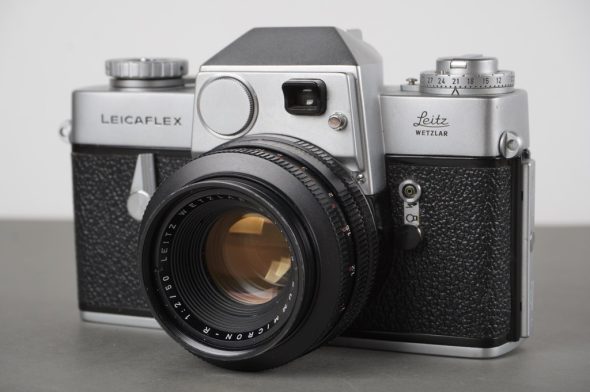 Leicaflex camera with Summicron-R 50mm 1:2 lens
