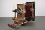 Interesting wood and brass 6×9 large format camera by W. Stacey + Jena Tessar 13.5cm 1:4.5 lens