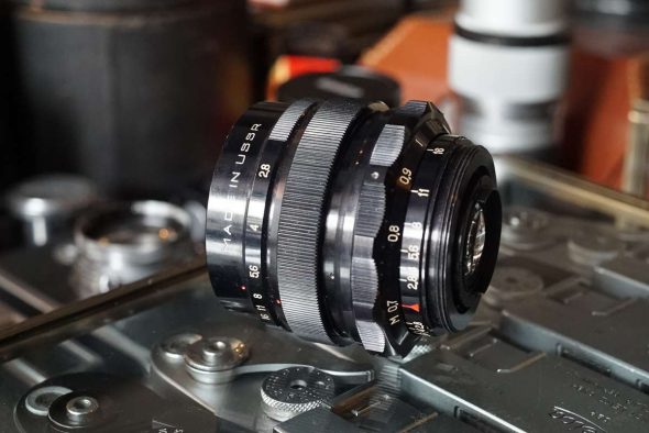 Mir-1 2.8/37 lens made in Russia. M42, Marked: Grand Prix Brussels 1958