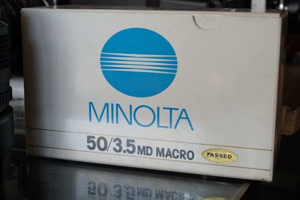 Minolta MD Macro 50mm 1:3.5, Boxed