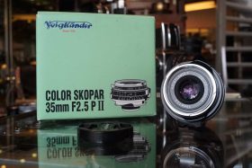 Voigtlander 35mm 1:2.5 Color Skopar P II boxed