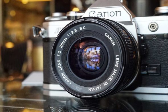 Canon AE-1 kit + Canon lens FD 2.8 / 28mm