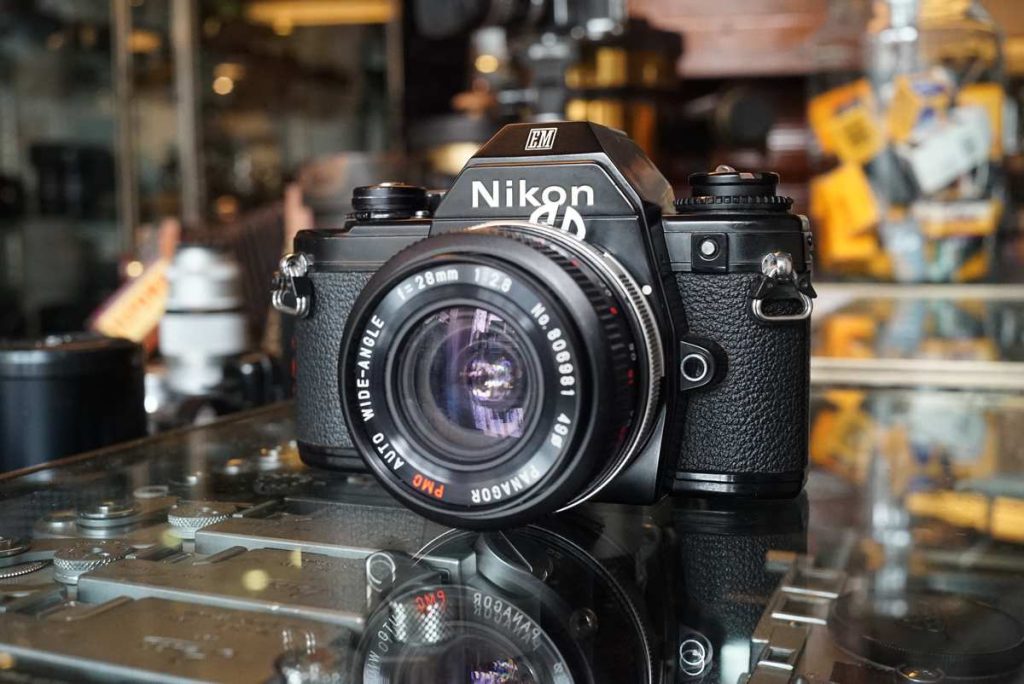Nikon EM + Vivitar 24mm f/2.8 MC AIS lens
