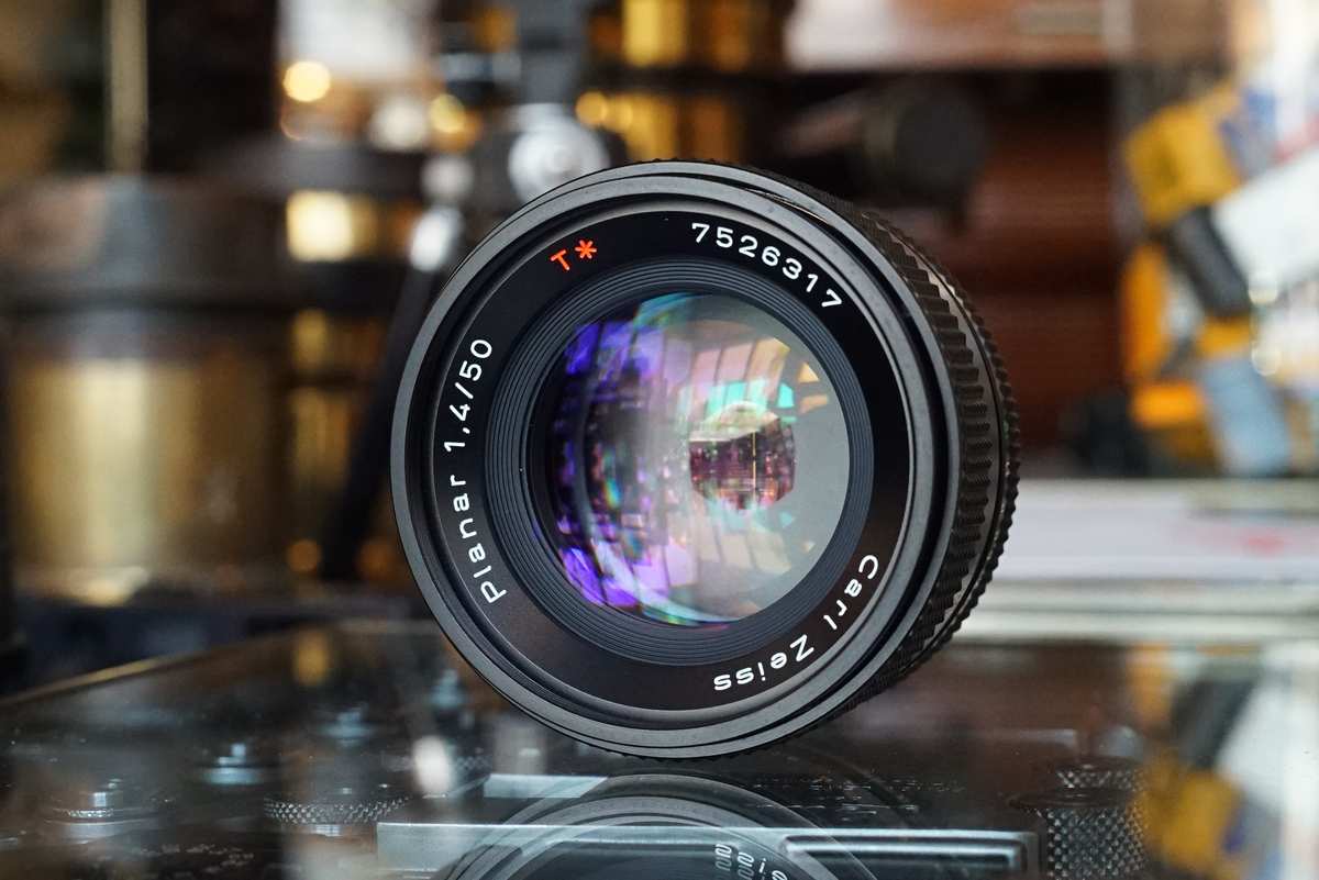 100%新品セールCONTAX　Carl Zeiss Planar 50mm F1.4 T レンズ(単焦点)
