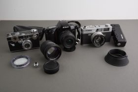 Argus brick camera + Nikon F70 + Canonet QL19 + extras