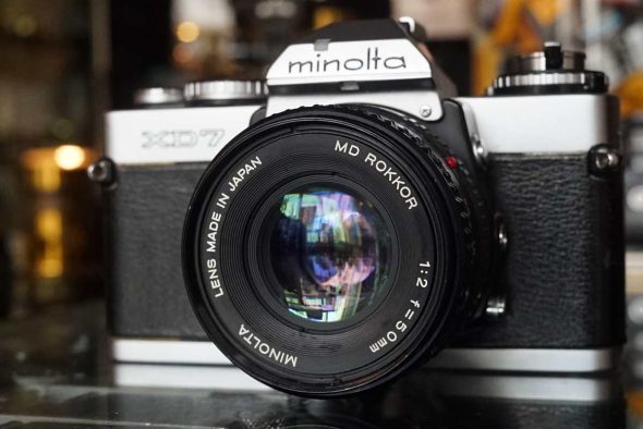 Minolta XD 7 boxed + Minolta 50mm 1:2 MD Rokkor