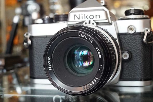 Nikon FE chrome + Nikon Nikkor 50mm 1:2 AI