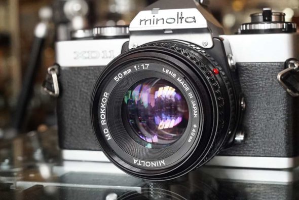 Minolta XD11 + Minolta MD 1:1.8 50mm
