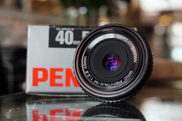 Pentax-M SMC 40mm F/2.8 pancake lens, boxed