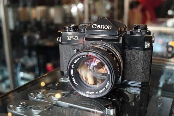 Canon F-1 + Canon FD 50mm 1:1.4 S.S.C.