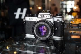 Nikon FE2 silver + Nikkor 50mm F/1.8 E series
