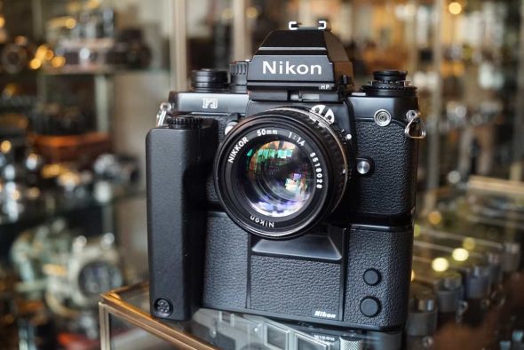 Nikon F3p with HP finder and MD-4 body, no lens