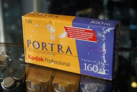 Kodak Portra 160NC, 5-pack 120 film, expired mid 2009