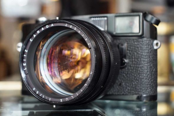 Leica Leitz Noctilux 50mm F/1 lens, version 1 + 12519 Hood
