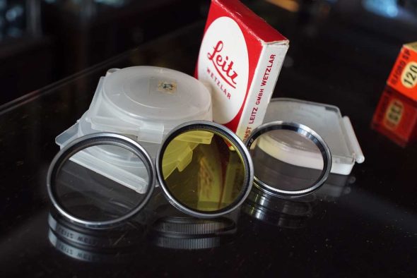 Lot of 3x E39 filters for Leica