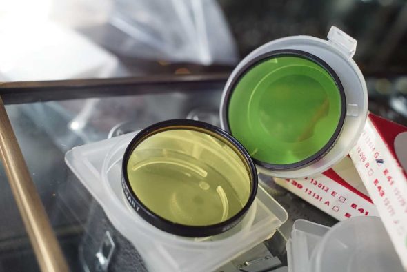 Leica Leitz filter set Series VI, Green + Yellow, Boxed