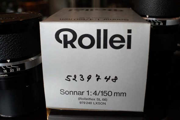 Rollei Sonnar 1:4 / 150mm, for Rolleiflex SL66, boxed