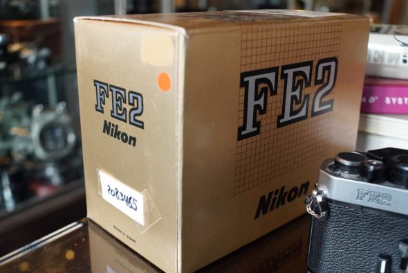 Nikon FE2 chrome + Nikkor E Series 50mm F/1.8, boxed