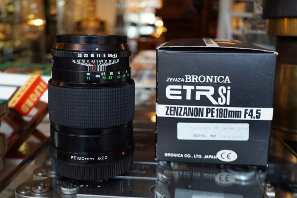Bronica Zenzanon PE 180mm F/4.5 lens for ETRSi, boxed