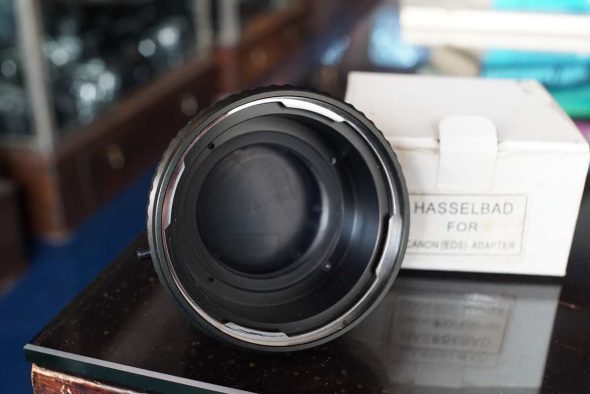 Hasselblad V lens to Canon EOS adapter, boxed
