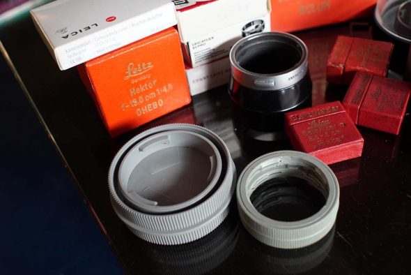 Big lot of empty Leica accessory boxes and leftovers