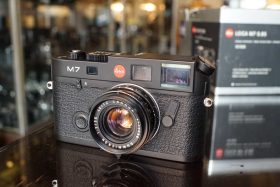 Leica M7 0.85 black chrome, boxed