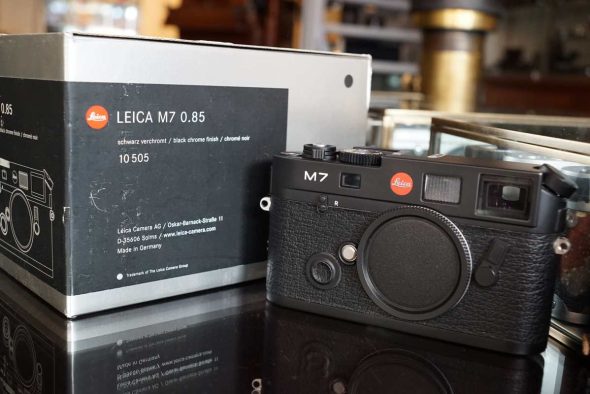 Leica M7 0.85 black chrome, boxed