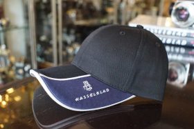 Hasselblad Baseball cap, black/blue with logo, new
