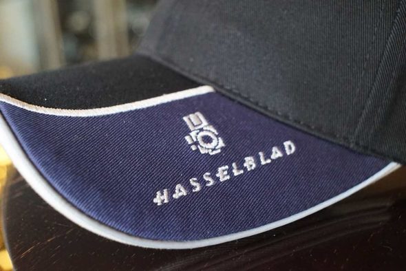 Hasselblad Baseball cap, black/blue with logo, new