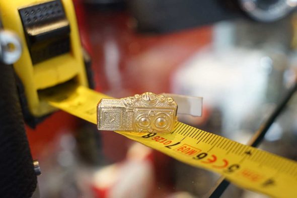 Golden Rolleiflex TLR Camera miniature pin