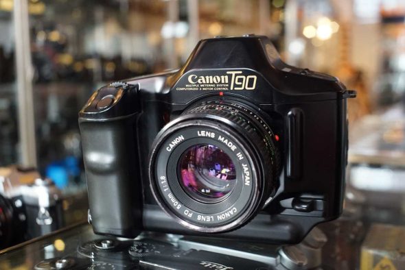 Canon T90 body with FD 50mm F/1.8 lens